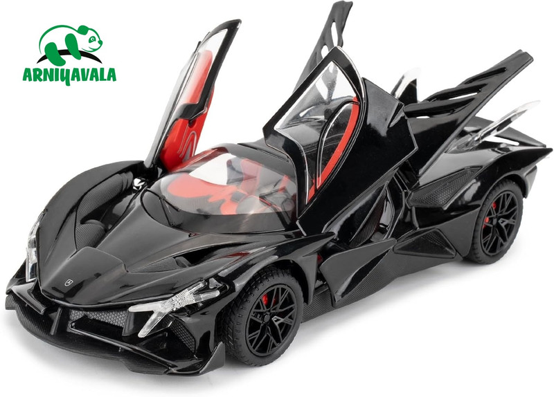 ARNIYAVALA Apollo Project EVO Model 1:24 Metal Diecast Car Toys with Pull Back Car for kids(Black, Pack of: 1)