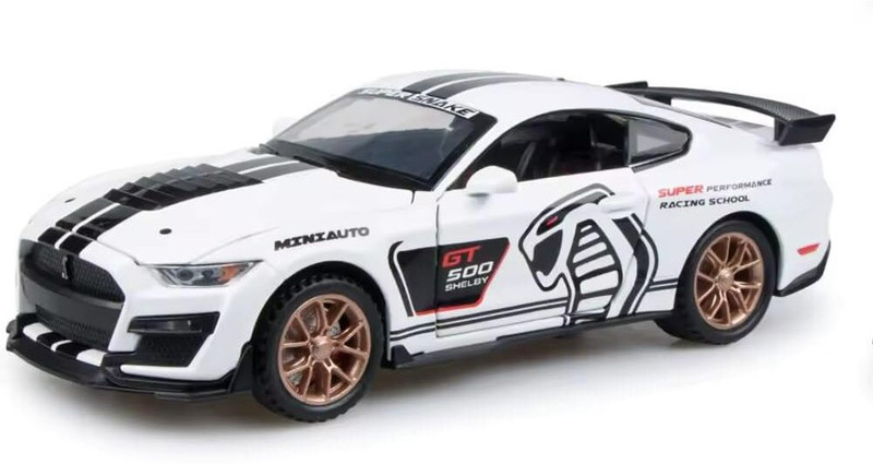 Craveon 1:32 Scale Shelby GT500 Die cast Model Car with Openable Doors White(Multicolor, Pack of: 1)