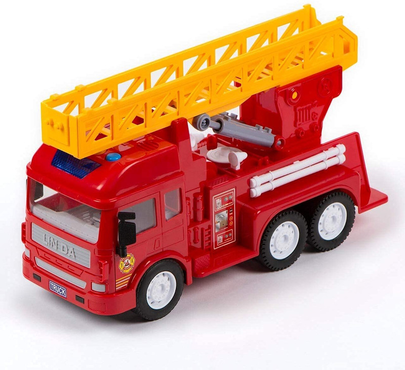 NAMANSHU TEX Fire Rescue Truck With Amazing Light And Music(Multicolor, Pack of: 1)