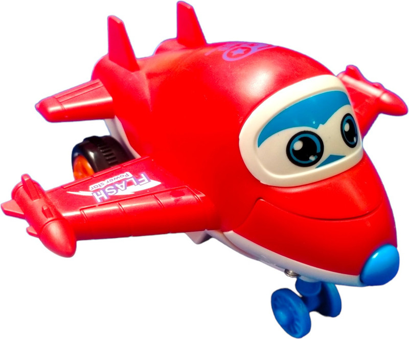 Caught Trendy Combo Of 2 Cute Character Pull & Push Go Back Transforming into Battle Aeroplane(Multicolor, Pack of: 2)