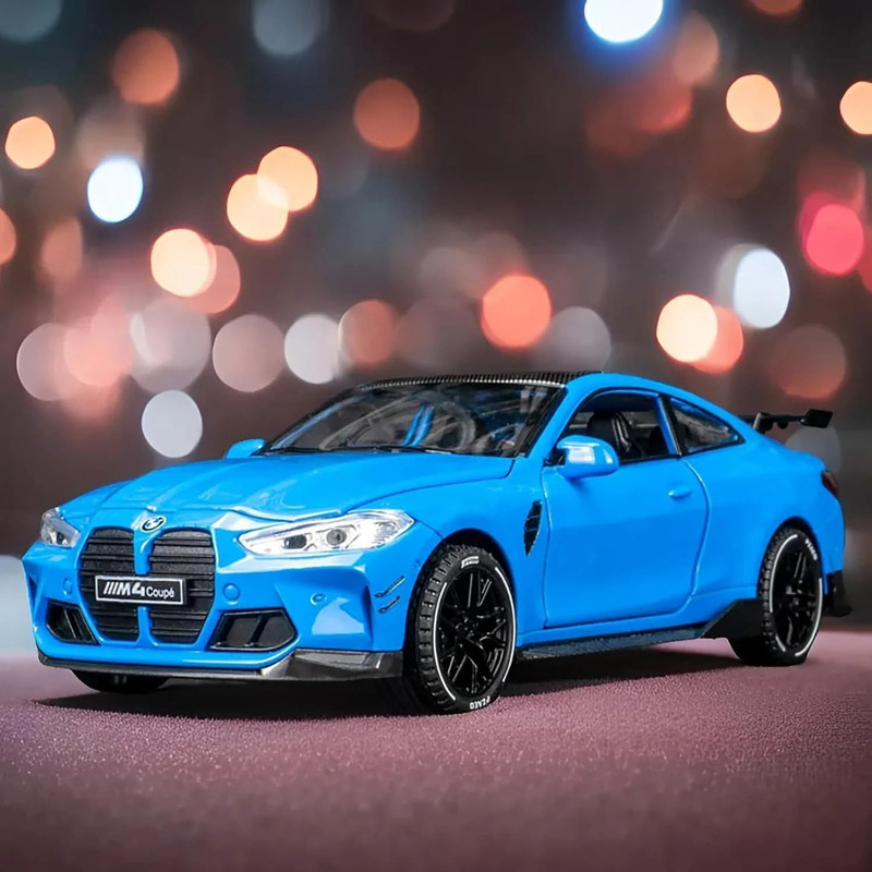 GKNEX New Toy Car 1:32 BMW M4 Alloy Die-Cast Model Car Sound, Light, Pull Back Action(Multicolor, Pack of: 1)