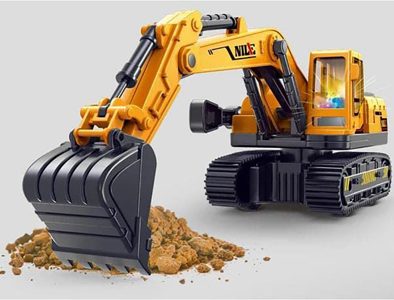 DEZICON ECOM JCB Unbreakable Excavator Construction Toys light sound Vehicles for Kids(Multicolor)