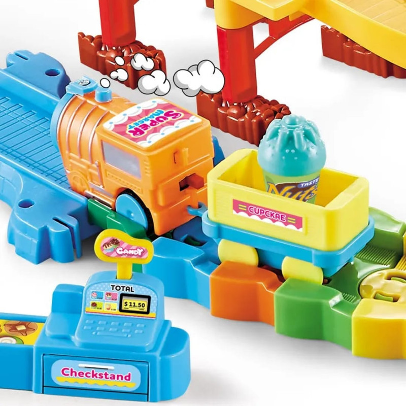 Zuuluzrs Roller Coaster Sweet Train Game 46 Car Track Toy For Kids Fun(Multicolor, Pack of: 1)