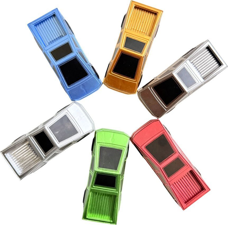 Learn With Fun 6 Pcs Plastic Tesla Cyber Truck Car Toys for Kids(Multicolor, Pack of: 6)