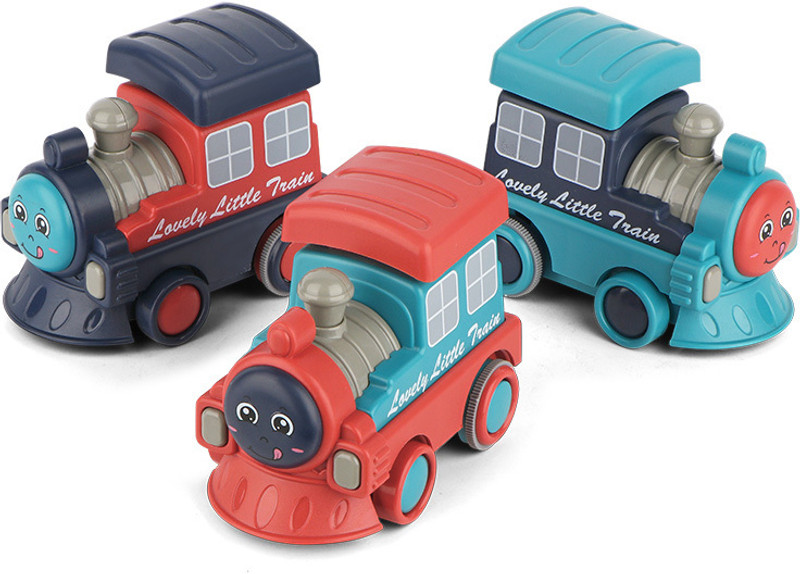 SR Toys Lovely Little Train Engine toys for kids(Multicolor, Pack of: 3)