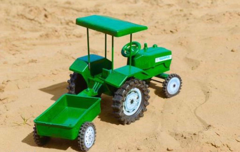GLT Farm Fun Express Tractor with Trolley Toy(Multicolor, Pack of: 1)