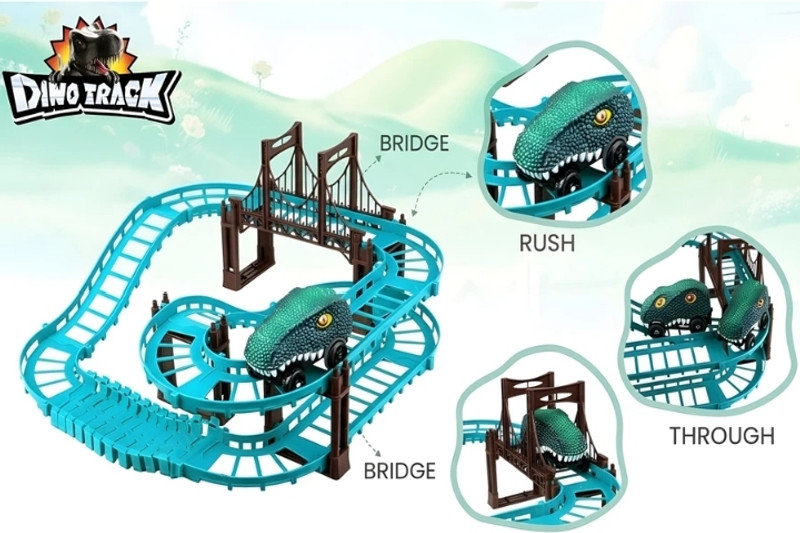 MAAKRIPASALE Dino track toy tarin(Multicolor, Pack of: 1)