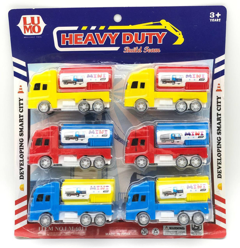 VRUX 6 PCS TANKER SET FOR KIDS MULTICOLOUR(Multicolor)