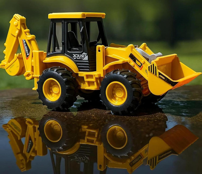 Plus Shine Heavy Duty Modified Off-Road Bulldozer JCB Construction Loader Truck Vehicles(Yellow, Pack of: 1)