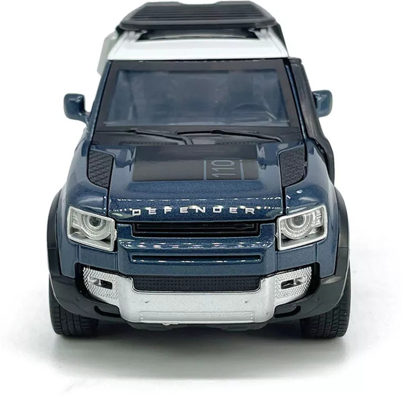 Zuuluzrs 1:32 Range Rover Defender Toy With Sound-Light | Openable Doors | Pullback Car(Black, Blue, Green, Pack of: 1)