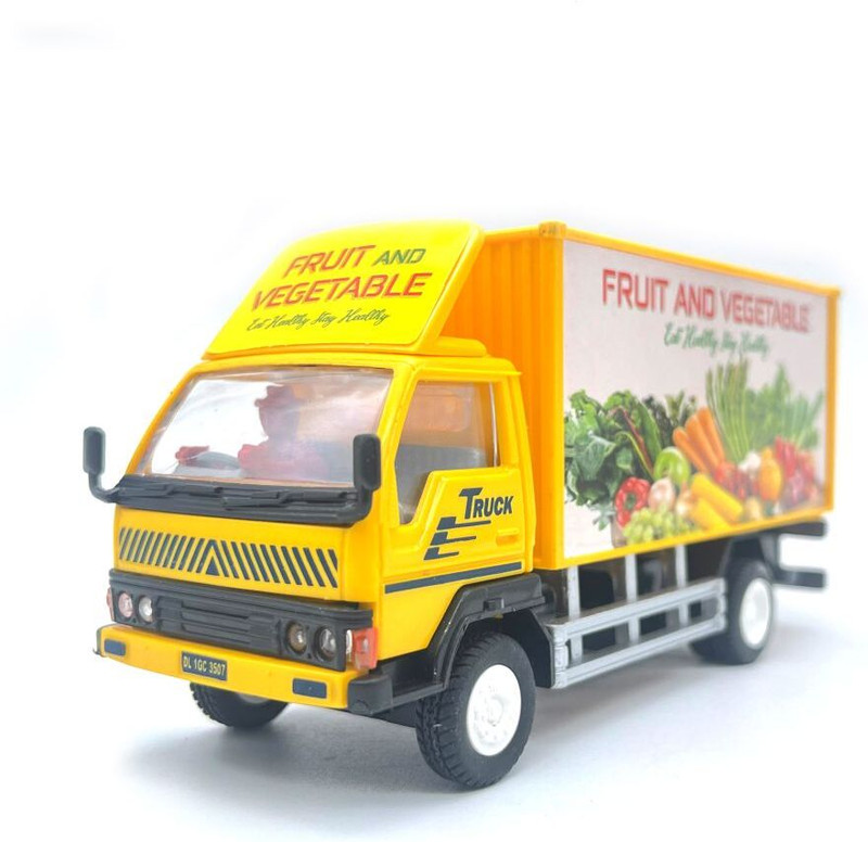 centy toys Panther Truck�(Container Series) Fruit And Vegetable Truck(Yellow, Pack of: 1)