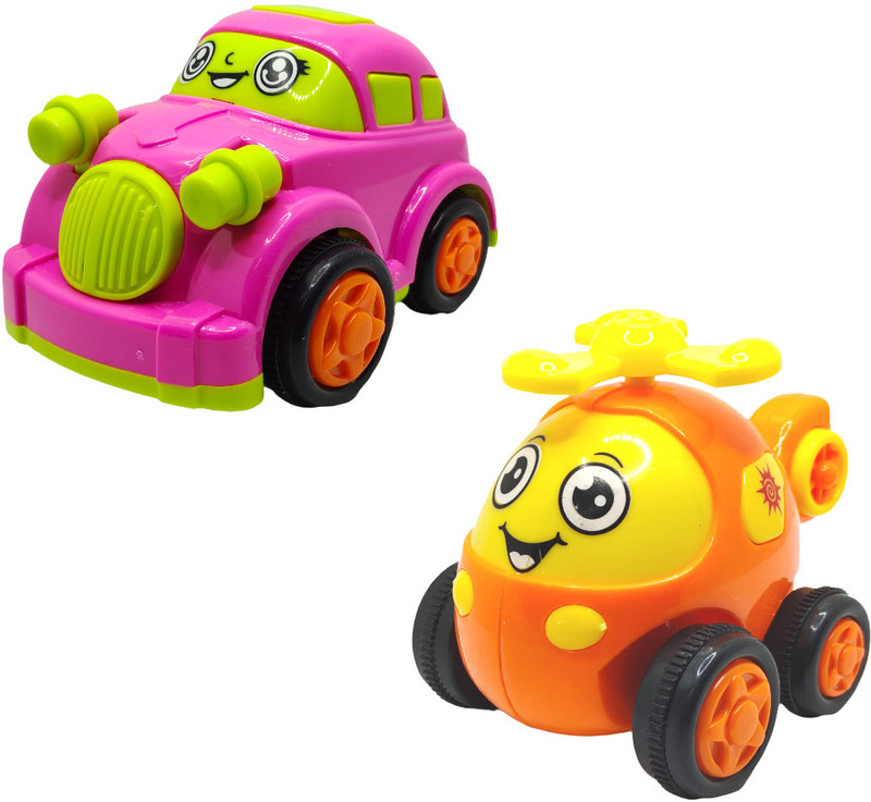 ZONEPIA Unbreakable Friction Powered Toy Set of Plane & Helicopter For Kids(SET14, Pack of: 2)