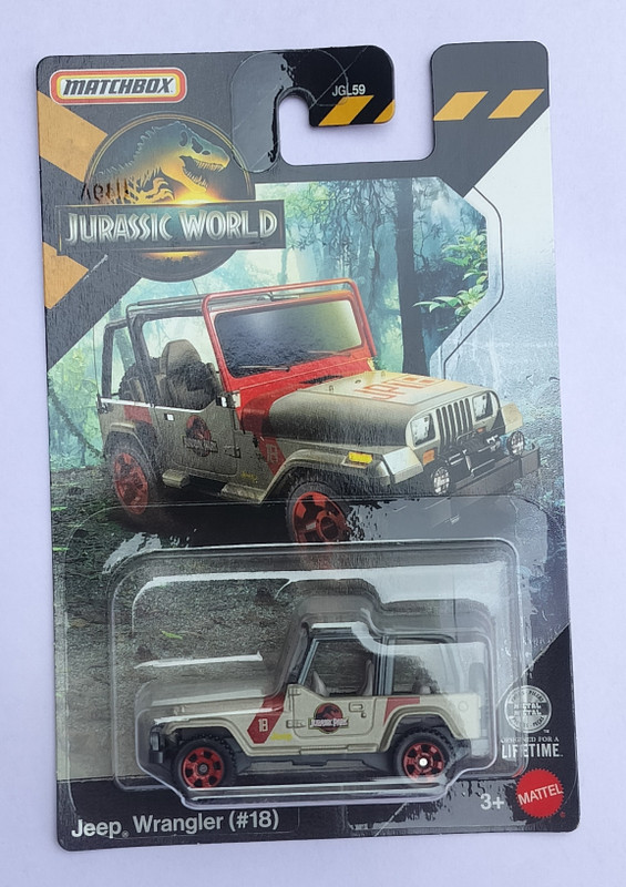 MATCHBOX JGL59JEEP WRANGLER [#18] TOY VEHICLE(Grey, Red, Pack of: 1)