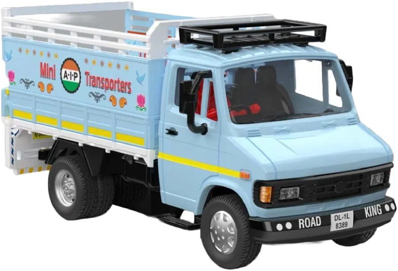 Sheel 407 Mini Transporter Truck Toy for Kids with Openable Tail Gate,Color May Vary(Multicolor, Pack of: 1)