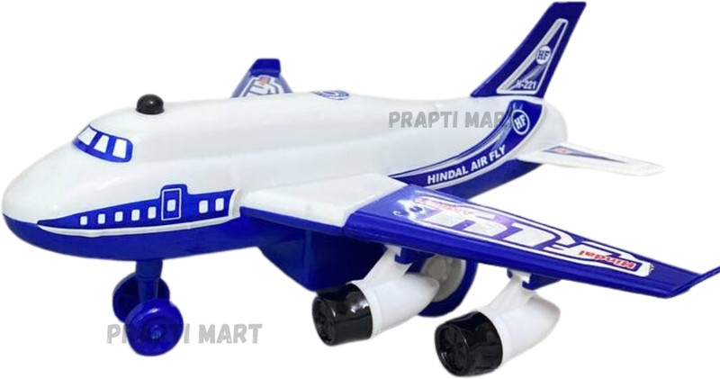 Prapti Mart Aeroplane Plastic Pull Back Toy for Kids Plastic Airplane Toddler Flying Toys(Multicolor, Pack of: 1)