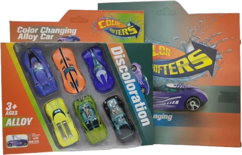 sam and mom Color Changing Mini Toy Cars Set of 6 | Alloy Racing Vehicles for Kids(Multicolor, Pack of: 6)