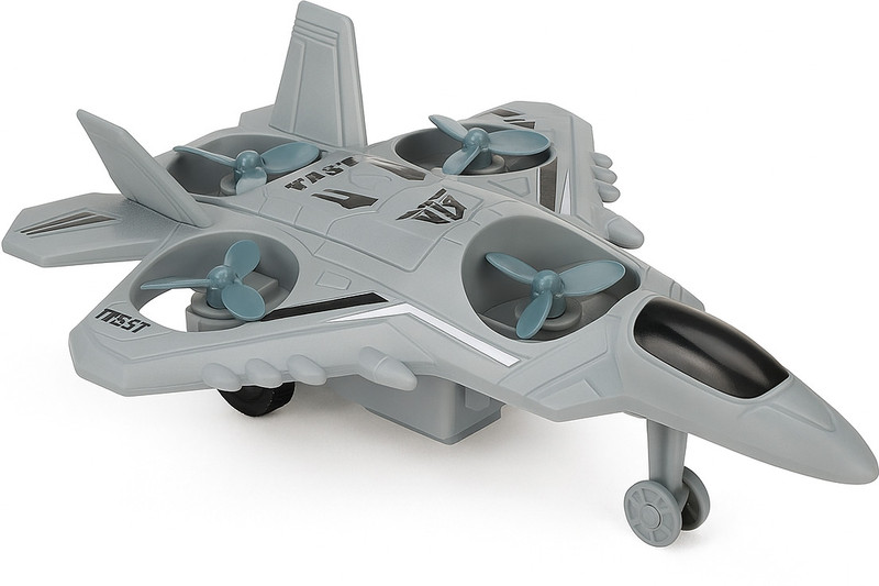 Maadi Push & Pull Fighter Jet Toy Plane for Kids | Army Aircraft Pull Back Toy(Gray, Pack of: 1)