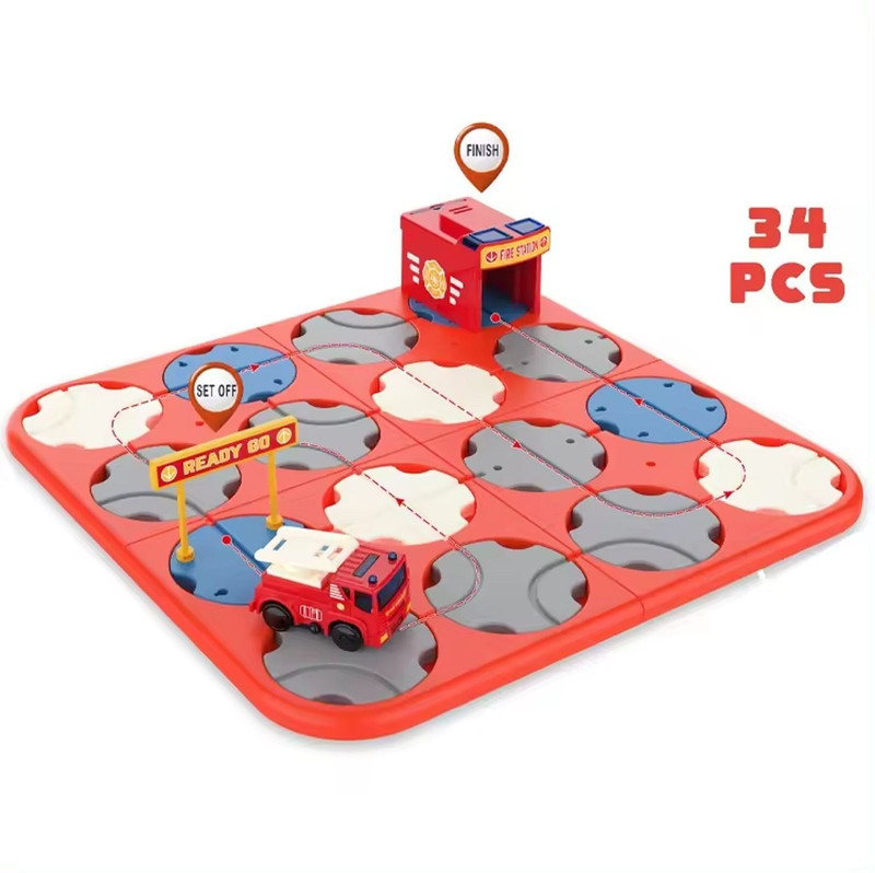 SOVIEXA 34PCS MonteDiy Maze Track Fire SX(Multicolor, Pack of: 1)