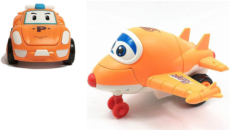 vworld Plastic Unbreakable Friction Powered Toy mini plane and car(Multicolor, Pack of: 2)