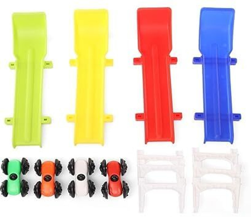 BHVMEY Kids Racing Ramp Track Toy for Home Play(Multicolor)