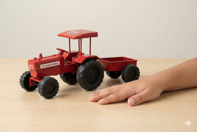CraftedRoots Green Mini Tractor Trolley Toy for Children(Green, Pack of: 1)