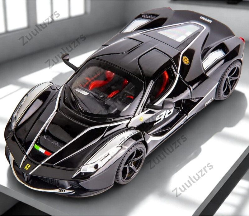 Zuuluzrs Big Metal Alloy 1/24 La-Ferrari Car Toy With Pullback Function(Black, Yellow, Red, Pack of: 1)