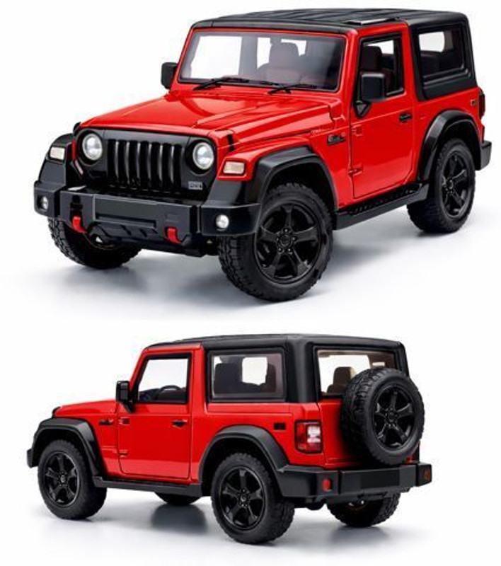 The ToyzKart Mini Red SUV Toy Car | Die Cast Metal Pull Back Action Vehicle(Red, Pack of: 1)