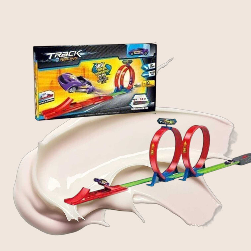 HornFlow Track with Car(IND*39241) Toy Set for Kids(Multicolor)