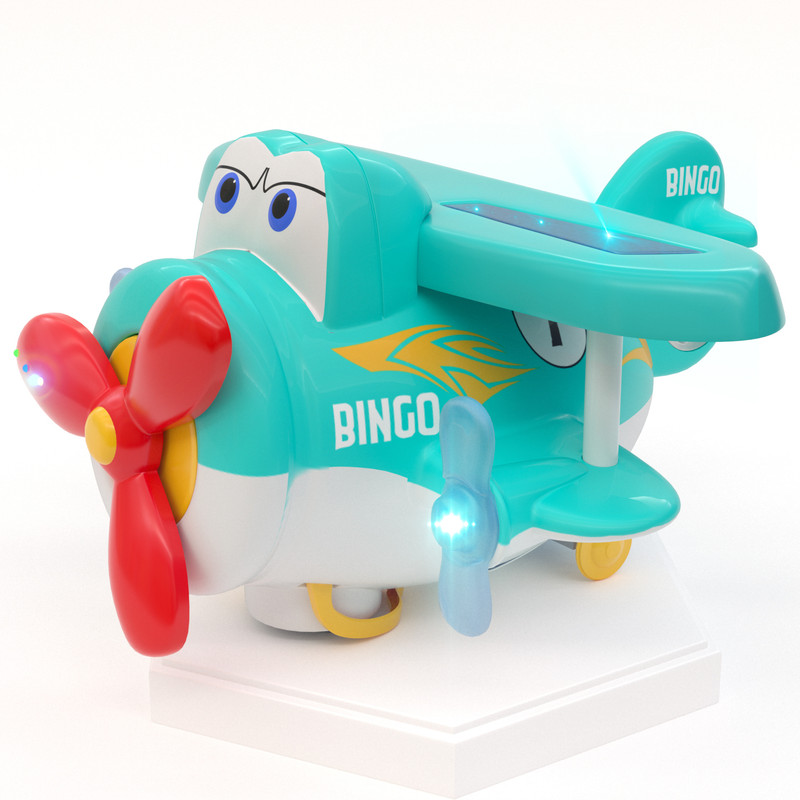 Funbee 360° Rotate Plato Aircraft Toys for Kids, Early Educational Gift Toy Vehicles(Teal Green, Pack of: 1)