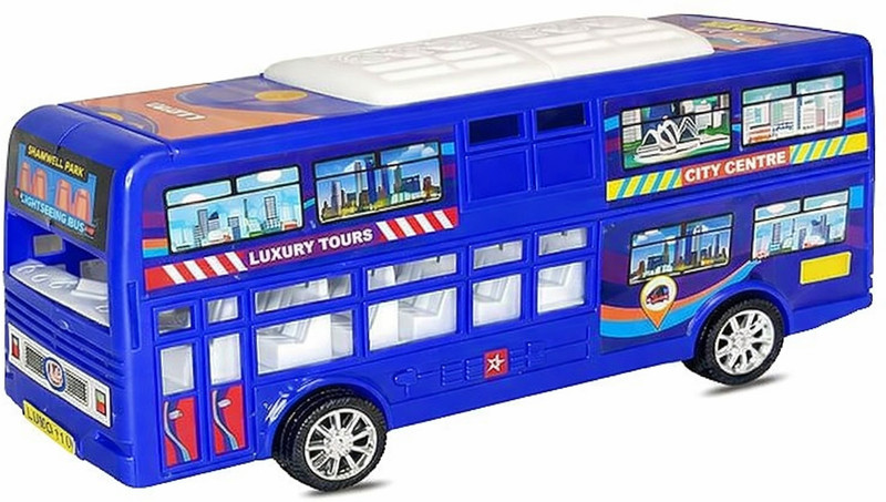 TOYZENZY Kids (Blue) Bus Toys for Kids Pull Back Bus Toy, Vehicle Toys(Blue, Pack of: 1)