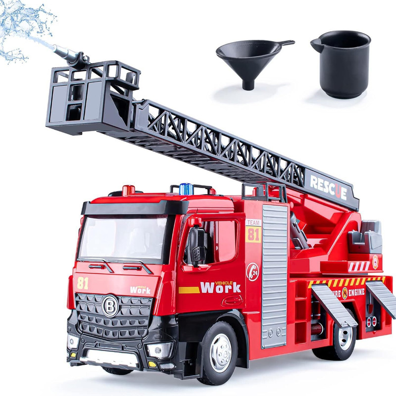 MHI 1:24 Scale Die-Cast Fire Brigade with Spray & Crane(Multicolor, Pack of: 1)