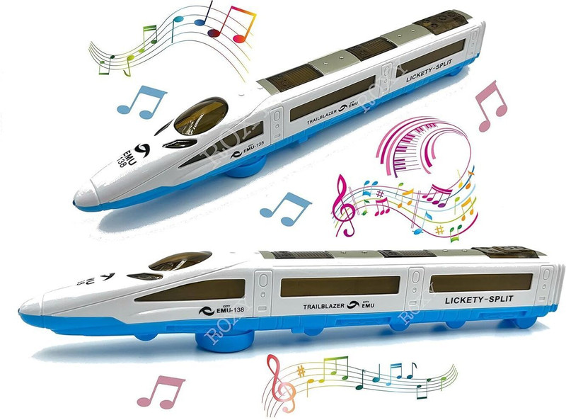INOS Speed Emu Train 360 Degree Rotating With Light And Music For Kids, Best Gift Toy(Multicolor, Pack of: 1)