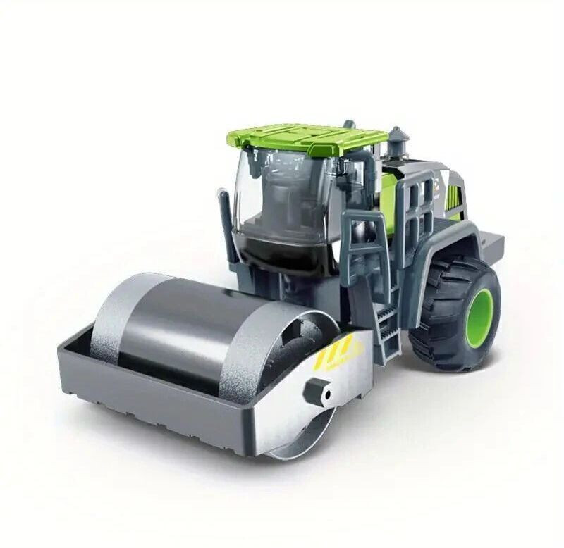 scholarly Friction Power Excavator Construction Truck Engineering Road roller Toy for Kids(Multicolor, Pack of: 1)