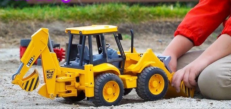 FORSIKHA 2 in 1 JCB Bulldozer toys Modified Off-Road vehicle pull along Sports Toys(Yellow, Pack of: 1)