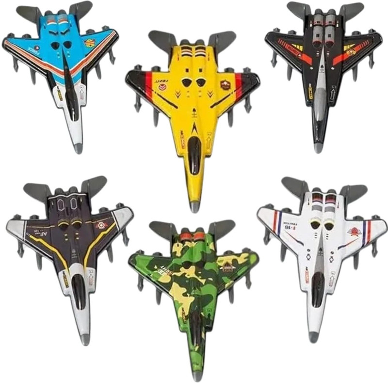 VED Diecast Fighter Jets(Multicolor, Pack of: 6)