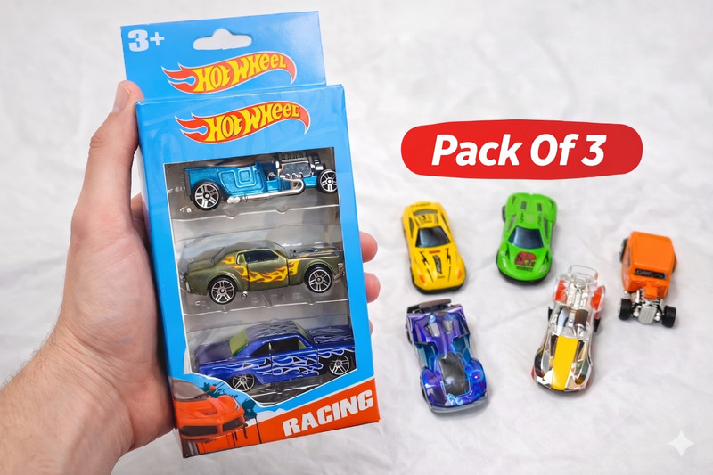 LV TOYS LVT Hot Wheels Die-cast Car - Pack Of 3 | metal car toys for kids children(Multicolor, Pack of: 3)