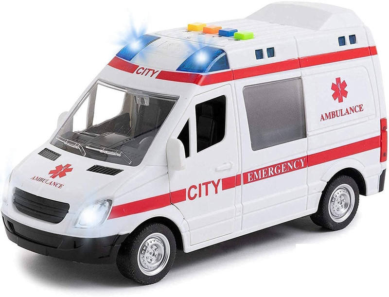 SKTOYZONE CITY AMBULANCE VEHICLE(Multicolor, Pack of: 1)