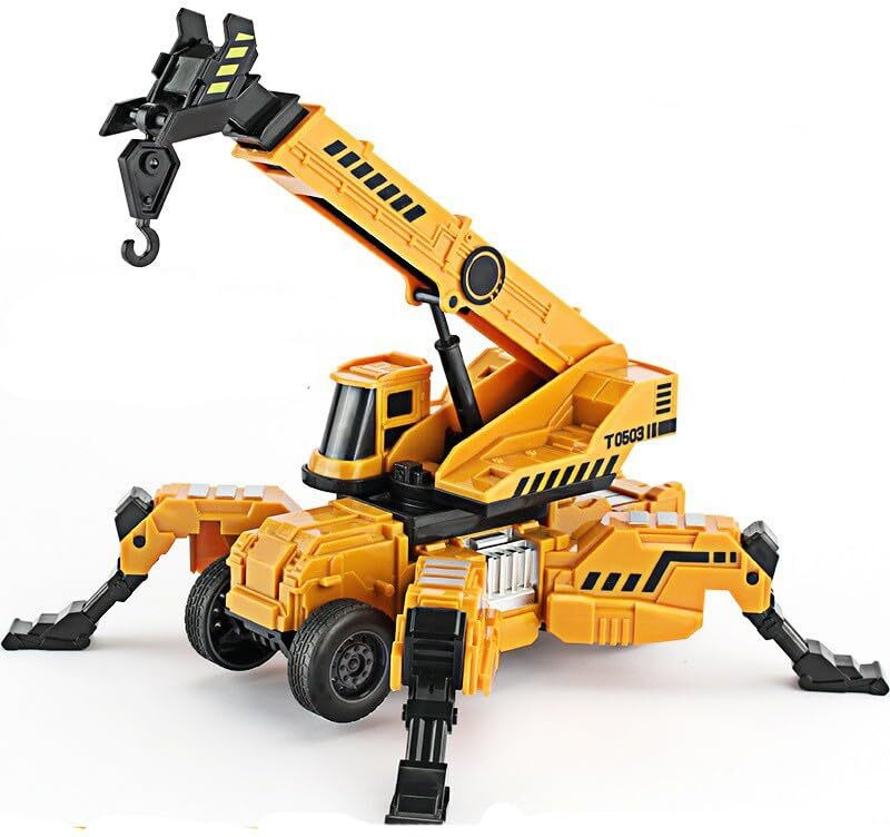deoxy Construction Crane Toy Truck for Kids, 360° Rotating Head for Kids 3+ Year(Yellow, Pack of: 1)