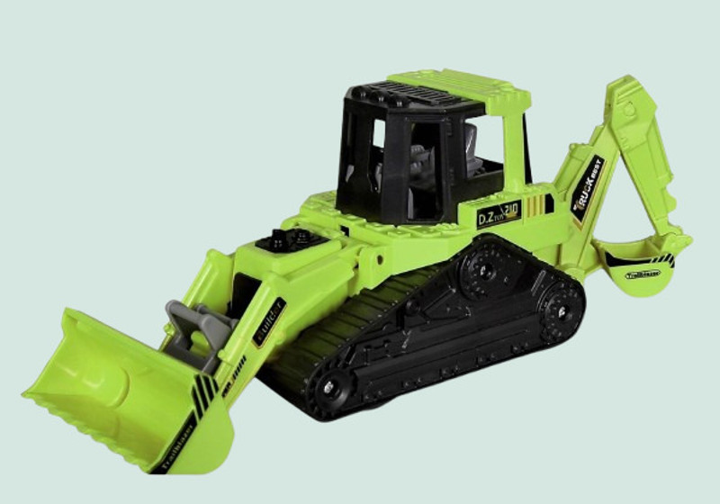 AADHVYA 2 in 1 Excavator Bulldozer Truck for Kids(Multicolor, Green, Pack of: 1)