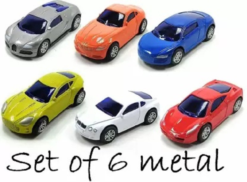 Bestie Toys Kids Car 6pcs Alloy car Quality small car(Multicolor, Pack of: 6)