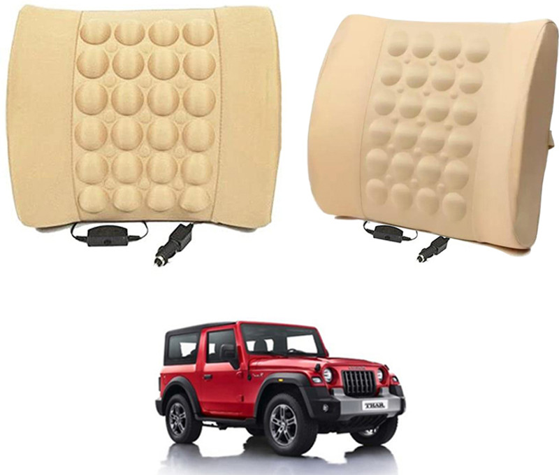 MATIES Nylon Seating Pad For  MAHINDRA Thar(BackRest for Cars, Trucks,Van,Home,Office Beige)