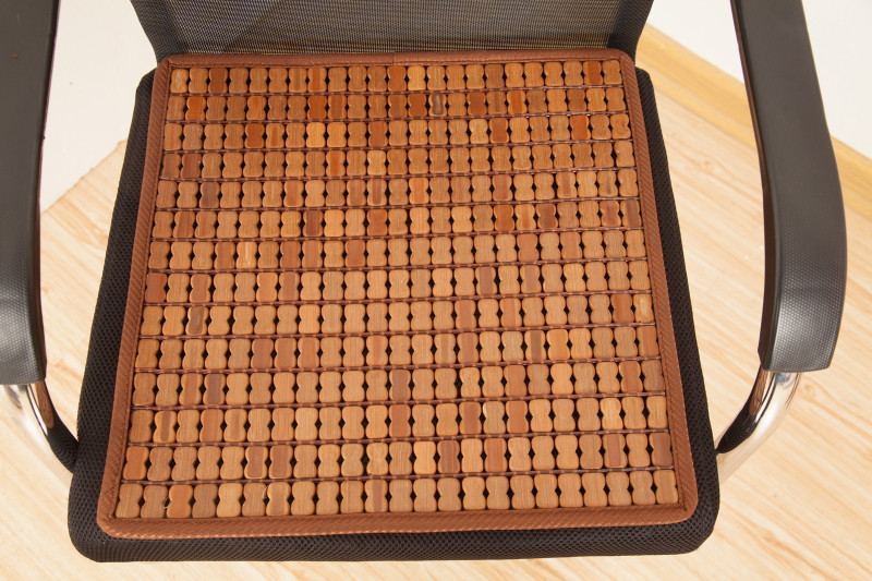USP Wooden Bead Seating Pad For BMW, Maruti Suzuki, Mercedes Benz, Toyota, Tata, HYUNDAI(Cars, Chairs, Sofa Seat Brown)