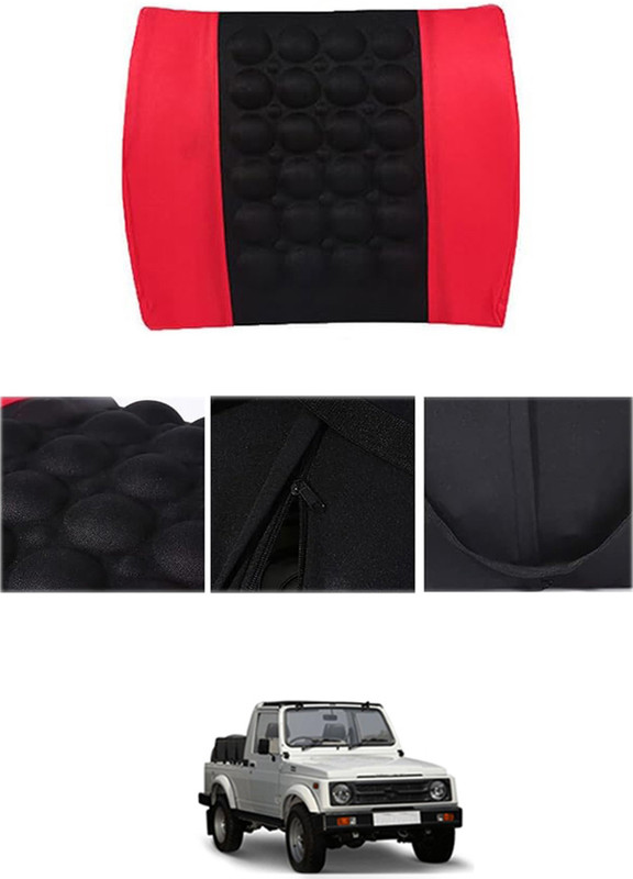 MATIES Foam Seating Pad For Maruti Suzuki Gypsy King(Car/Home/Office Red, Black)