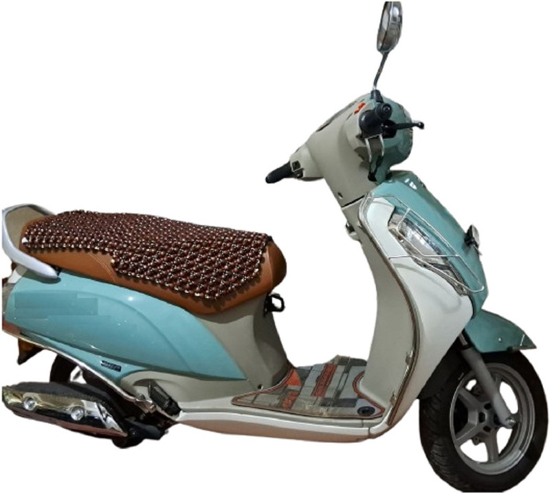 Q1 Beads Wooden Bead Seating Pad For Hero, Honda, TVS, Suzuki, Yamaha, Ather, Bajaj, Universal For Bike Activa, Jupiter, Access, Ntorq 125, S1000RR, Chetak, XL 100, Dio, Ray(Scooter, Scooty, Activa all models, All Brand's Scooty Brown)