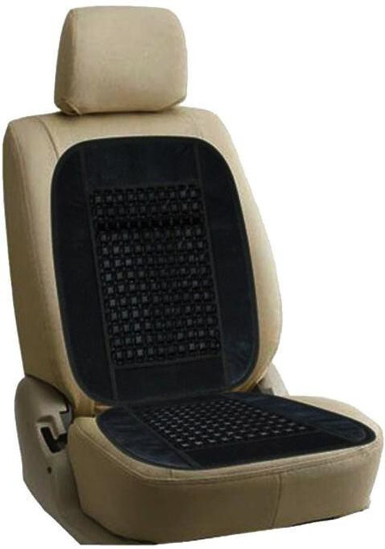 HANSHIKA ENTERPRISES Velvet, Wooden Bead Seating Pad For  Mahindra Bolero(Front Seats, Back Seats, Office Chair Beige)