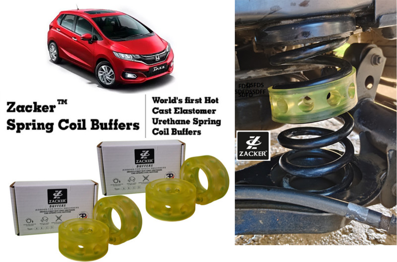 Zacker for Jazz, all 4 Coil Spring Buffer, Shock Absorber(Car)