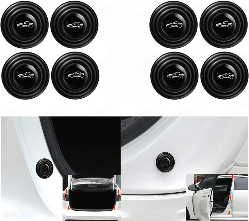 Richerbrand 8 PCS Car Door Shock Absorber Car Door Protector Stickers Shock Absorber(Car)