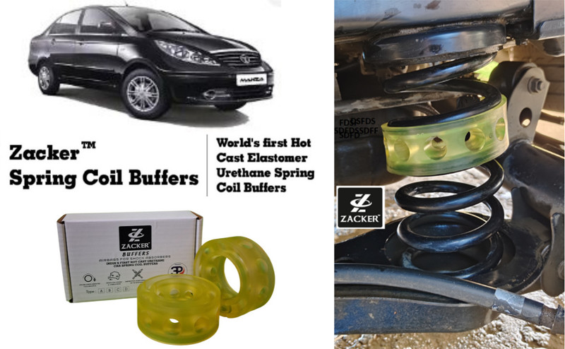 Zacker for Tata Manza, Rear Suspension Coil Spring Buffer, Shock Absorber(Car)