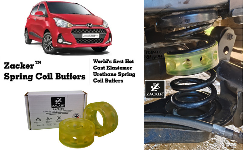 Zacker for Hyundai Grand i10, Front Suspension Coil Spring Buffer, Shock Absorber(Car)