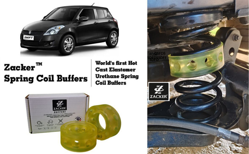 Zacker for Swift (Old), Front Coil Spring Buffers Shock Absorber(Car)